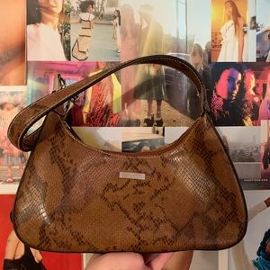 Minicci Faux Snake Skin Purse